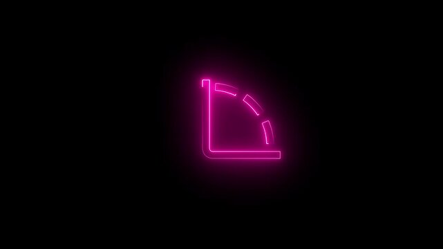 Neon Angle-90 Free Interface Animation .Sleek Futuristic UI with Vibrant Neon Glow and Smooth 90-Degree Transitions.glowin  Angle icon