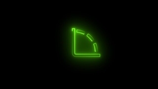 Neon Angle-90 Free Interface Animation .Sleek Futuristic UI with Vibrant Neon Glow and Smooth 90-Degree Transitions.glowin  Angle icon