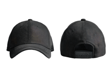Dark gray baseball cap, front and back views (5)