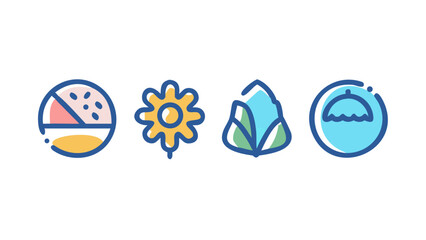 summer-vacation-icon-set