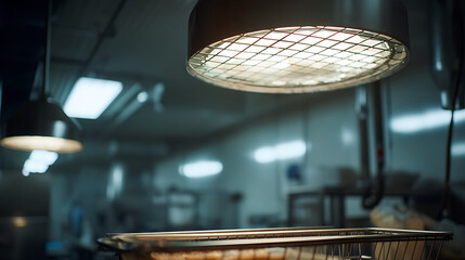 Obraz premium Soft, diffused light throughout the food processing plant area