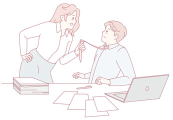 A dramatic office scene that vividly showcases the growing tension between coworkers amidst a heated disagreement