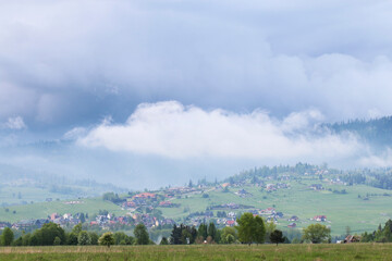 The Tatra mountain range in Poland.