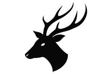 Mountain Deer Scene &ndash; Layered Silhouette Art