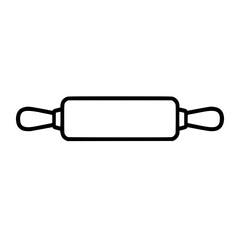 vector illustration of a rolling pin