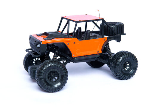 Orange RC Rock Crawler Toy Vehicle