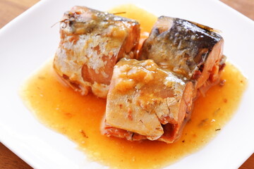 新鮮なサバを味噌でじっくりと煮込んだ、サバの味噌煮
