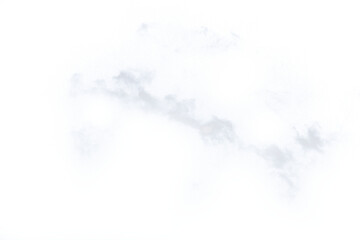 white cloud fluffy, fog or misty or smoke for overlay and design effect. isolated on transparent background. PNG file