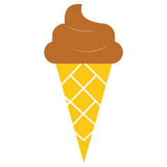 ice, cream, cone, ice cream, dessert, food, cold, icecream, sweet, ice-cream, isolated, chocolate, wafer, vector, summer, vanilla, white, illustration, frozen, snack, delicious, waffle, soft, milk, fl