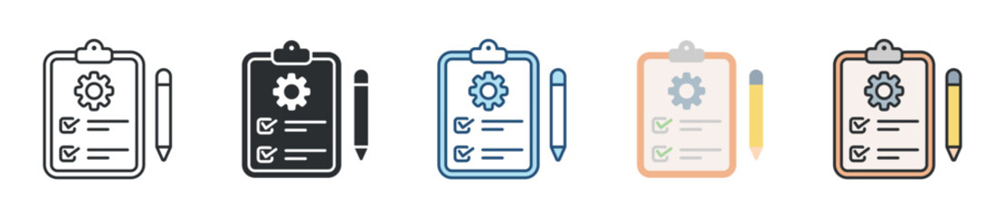 Project Icon Set Multiple Style Collection