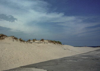 Picturesque landscape coastal scenery in Warnemunde, Rostock Germany in East Germany for relaxing...