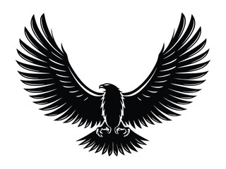 Eagle Wings Spread Silhouette