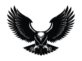 Eagle Wings Spread Silhouette