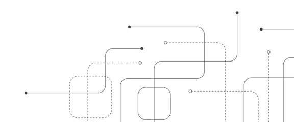 Abstract background with technology circuit board texture. Modern electronic motherboard texture. Creative idea for internet technology. Tech concept for header, web banner, website, presentation.