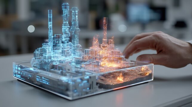 Digital Twin City, Hologram Technology, Smart City Design