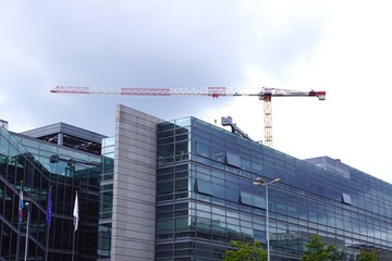 modern office building in the city