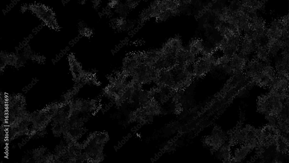 Aufkleber dark abstract digital texture with fine, glowing white contour fluid and chaotic design. silk and ba