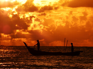 Life as a fisherman in the ocean