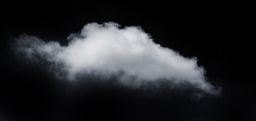 realistic white cloud fluffy, fog or mist or white smoke for overlay and design effect. isolated on...