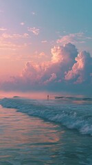 sunset on the beach