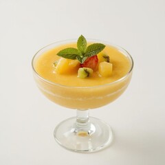 Creamy Mango Mousse with Fresh Fruit