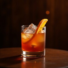 glass of cola with ice