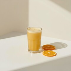 orange juice in a glass