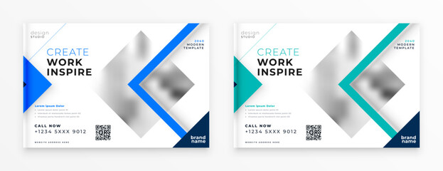 Modern business annual brochure layout ready to print for company