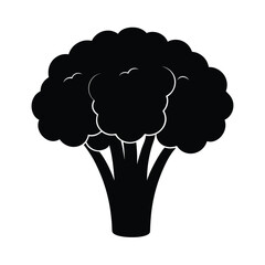 broccoli silhouette, broccoli shape, broccoli outline, broccoli figure, broccoli icon