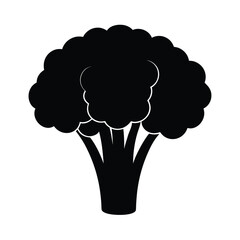 broccoli silhouette, broccoli shape, broccoli outline, broccoli figure, broccoli icon