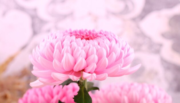 Pink Chrysanthemum close-up