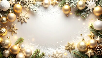 Festive holiday decorations home image composition cozy atmosphere overhead view celebration concept