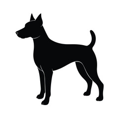 dog, silhouette, canine, pet, animal, friend, loyal, domestic, tail, fur, bark, mammal,