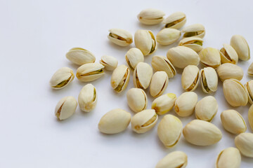 Roasted salted pistachios, delicious snack