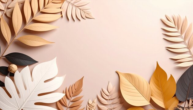 Autumn leaves arrangement natural setting photography earthy tones close-up view seasonal aesthetics for home decor