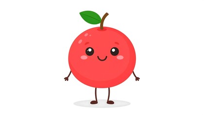 Cute cartoon apple