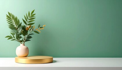 Stylish greenery arrangement modern home interior decorative plant minimalist setting elegant view home decor inspiration