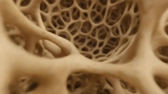 Trabecular Bone Structure Close-Up