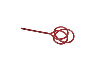carpet beater isolated, tool for cleaning and beating out dust from carpets