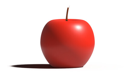 Obraz premium red apple isolated on transparent background