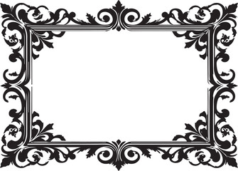 frame with floral ornament