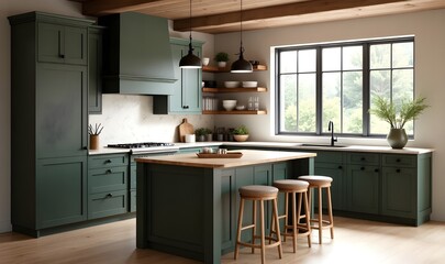 Sleek and Functional Modern Kitchen Space