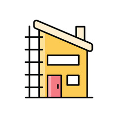 Construction House Icon vector