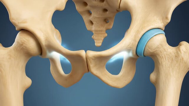 3D Visualization of the Human Hip Joint Anatomy