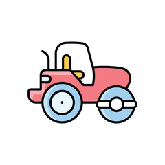 Asphalt Roller Icon vector