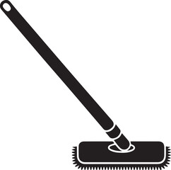 Floor scrub brush icon vector