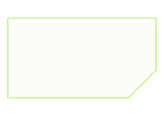 Obraz premium 緑色の角の欠けたシンプルな四角い見出しフレーム