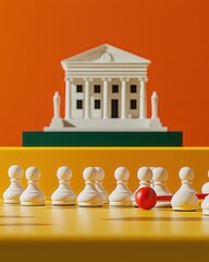 Disruption in the System: Red Ball and Chess Pawns disruption system structure institution finance