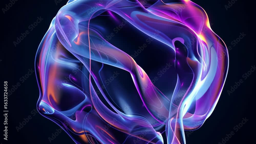 Poster abstract colorful fluid shapes swirling together, creating a mesmerizing visual effect with vibrant 