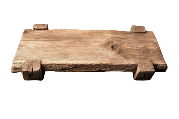 Rustic wooden shelf with natural texture and sturdy brackets, perfect for displaying items or adding charm to any space. This piece enhances aesthetic of home decor